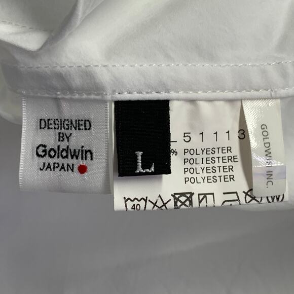 GOLDWIN Size L White Polyester One Pocket Long Sleeve Shirt - Picture 6 of 8